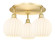 Ballston Three Light Semi-Flush Mount in Satin Gold (405|5163CSGG12178WV)