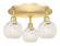Ballston Three Light Semi-Flush Mount in Satin Gold (405|5163CSGG12166WM)