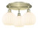 Ballston Three Light Semi-Flush Mount in Antique Brass (405|5163CABG12178WV)