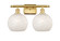 Ballston Two Light Bath Vanity in Satin Gold (405|5162WSGG12168WM)