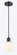 Ballston One Light Mini Pendant in Matte Black (405|5161PBKG12176WV)