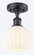 Ballston LED Semi-Flush Mount in Matte Black (405|5161CBKG12176WV)