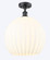 Ballston LED Semi-Flush Mount in Matte Black (405|5161CBKG121714WV)