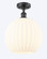 Ballston LED Semi-Flush Mount in Matte Black (405|5161CBKG121712WV)