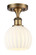 Ballston LED Semi-Flush Mount in Brushed Brass (405|5161CBBG12176WV)