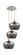 Ballston Three Light Pendant in Brushed Satin Nickel (405|113B3PSNG93L)