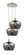 Ballston LED Pendant in Polished Nickel (405|113B3PPNG93L)