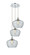 Ballston Three Light Pendant in Polished Chrome (405|113B3PPCG92L)