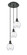 Ballston Three Light Pendant in Matte Black (405|113B3PBKG362)
