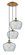 Ballston Three Light Pendant in Brushed Brass (405|113B3PBBG92L)