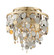 Ambrosia Three Light Flush Mount in Silver & Gold Leaf & Stainless (68|21533SLGLSS)