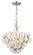 Lily Six Light Chandelier in Enchanted Silver Leaf (68|21147SGL)