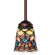 Tiffany Peacock Feather One Light Mini Pendant in Mahogany Bronze (57|269820)