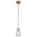 Beverly One Light Mini Pendant in Muted Brass (63|P0397)