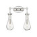 Downtown Urban Two Light Bath Vanity in Polished Nickel (405|4512WPNG4515CL)