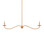 Saxon Collection Two Light Chandelier in Saddle Tan/Natural (142|90001127)