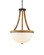 Morningside LED Semi-Flush Mount in Natural/Frosted White/Satin Black (142|90001103)