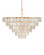 Bon Vivant Five Light Semi-Flush Mount in Natural/Contemporary Gold (142|90001098)