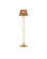 Deauville One Light Floor Lamp in Polished Brass/Natural (142|80000141)