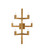 Andre Seven Light Wall Sconce in Brass (142|50000252)