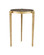 Corrado Cappuccino Marble Accent Table Accent Table in Polished Brass/Natural (142|40000180)