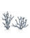 Blue Coral Set of 2 Coral Set of 2 in Blue/Clear (142|12000797)