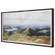 Above Landscape Print in White Linen Mat And Black Wood (52|32290)