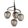 Odyssey Four Light Chandelier in Textured Black & Polish Nickel (67|F4295TBKPN)