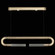 Antonia LED Linear Pendant in Soft Gold Leaf/Nickel/No Parchment (48|924140520ST)