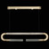 Antonia LED Linear Pendant in Soft Gold Leaf/Brass/Smoke (48|924140512ST)