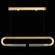 Antonia LED Linear Pendant in Gold Leaf/Nickel/No Parchment (48|924140320ST)