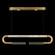 Antonia LED Linear Pendant in Gold Leaf/Brass/Smoke (48|924140312ST)