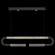 Antonia LED Linear Pendant in Black/Nickel/Smoke (48|924140122ST)