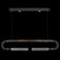 Antonia LED Linear Pendant in Black (48|924140121ST)