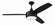 Phaze II 3-Blade 52'' Ceiling Fan in Flat Black (46|PHZ52FB3)