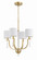 Fortuna Four Light Chandelier in Satin Brass (46|58224SB)