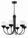 Wrenn Six Light Chandelier in Flat Black (46|58126FB)