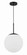 Gaze One Light Pendant in Flat Black (46|56892FBWG)