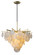 Serenity One Light Chandelier in Gold Leaf W Polished Stainless (68|22842GLSS)