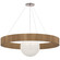 Arena LED Chandelier in Polished Nickel and White Glass (268|WS5002PNNOWG)