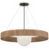 Arena LED Chandelier in Bronze and White Glass (268|WS5001BZNOWG)