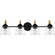 Seabreeze Four Light Bath in Matte Black (10|SEB8631MBK)