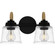 Seabreeze Two Light Bath in Matte Black (10|SEB8614MBK)