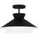 Quoizel Semi-Flush Mount One Light Semi Flush Mount in Matte Black (10|QSF6171MBK)