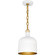 Quoizel Piccolo Pendant One Light Mini Pendant in Matte White (10|QPP6206W)