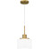 Quoizel Piccolo Pendant One Light Mini Pendant in Aged Brass (10|QPP6172AB)