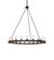 Loxley 21 Light Chandelier in Solar Black (57|269447)