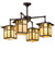 Seneca Four Light Chandelier in Craftsman Brown (57|267995)