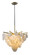Serenity One Light Chandelier in Gold Leaf W Polished Stainless (68|22843GLSS)