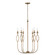 Cohen Six Light Chandelier in Mystic Luster (65|452561ML)